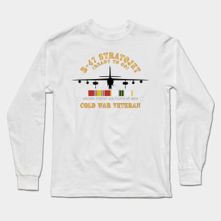 USAF - B-47 Stratojet - Ready to Go - Silhouette - Cold War Veteran X 300 Long Sleeve T-Shirt